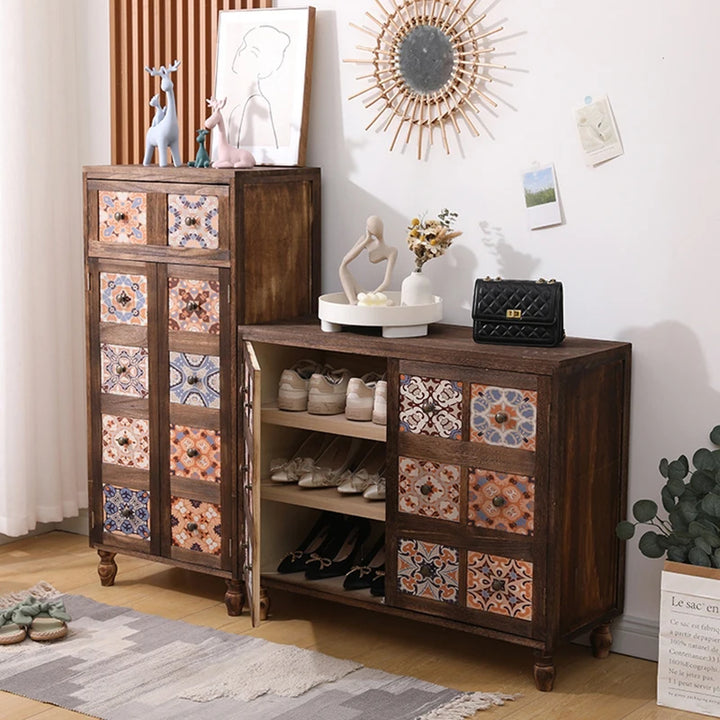 Storage System Shoe Rack Hallway Narrow Cabinet Shoe Rack America Brief Portable Muebles Recibidores De Entrada Furniture