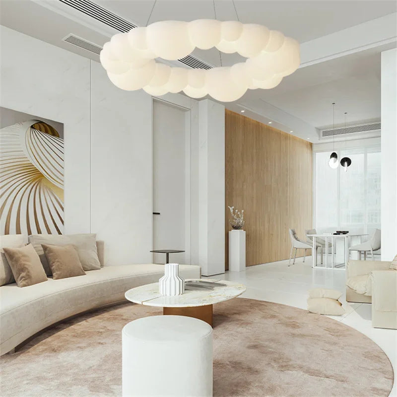 2022 New Style Led Pendant Lamp Designer Cloud Ceiling Chandeliers Lamp Living Dining Room Children's Room Bedroom Fixtures