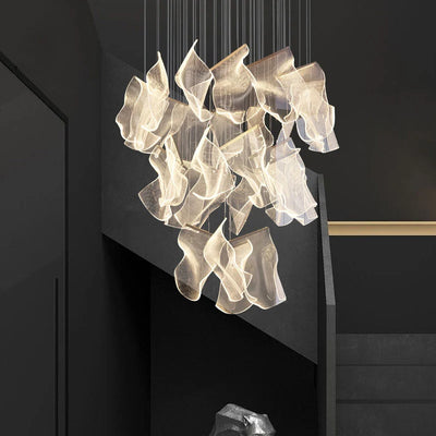 Ceiling Lamps for Living room Stairs Lighting Modern Suspension Chandelier Pendant Light for Dining room Led Lustre Hanging Lamp