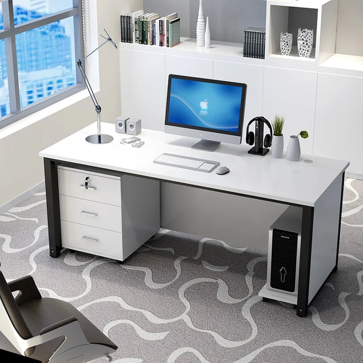 Boss Simplicity Office Desks Table Modern Employee Home Office Desks Secretaire Computer Escritorios Work Furniture QF50OD