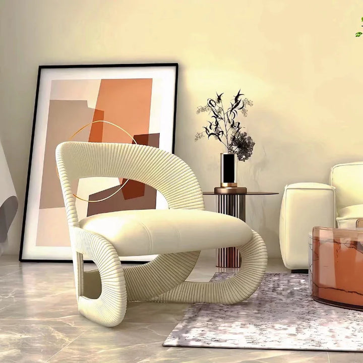 Italian Creative Single Sofa Chair, Simple Style, Living Room, Bedroom, Small Apartment, Light Luxury Leisure Chair