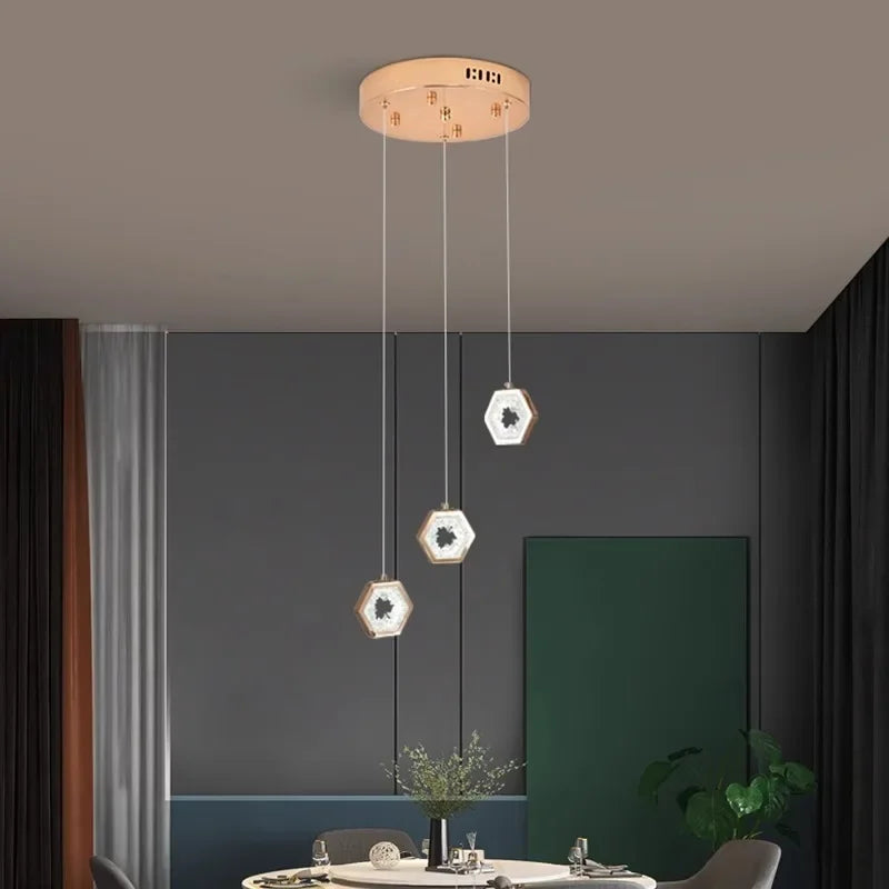 Modern light luxury Stair light chandelier lighting Ceiling lamps hanging light led chandeliers for the living room indoor