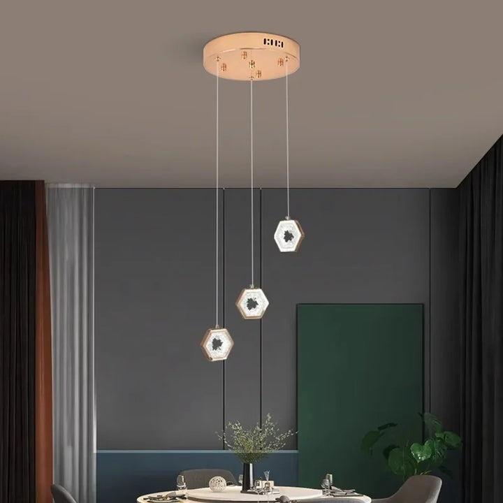 Modern light luxury Stair light chandelier lighting Ceiling lamps hanging light led chandeliers for the living room indoor