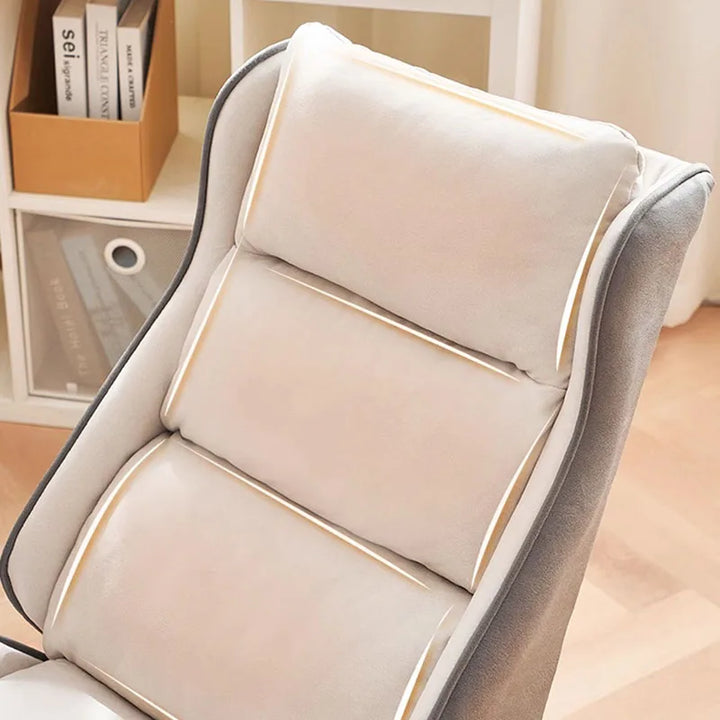 Chaise Leather Office Chair White Gaming Study Comfortable Footrest Computer Chair Swivel Sillas De Oficina Luxury Furniture