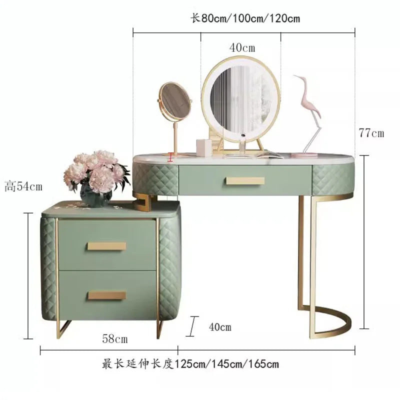 Girls Storage Dressing Table Luxury Nordic Drawer Makeup Dressing Table Desk Home Coiffeuse De Chambre Furniture Decoration