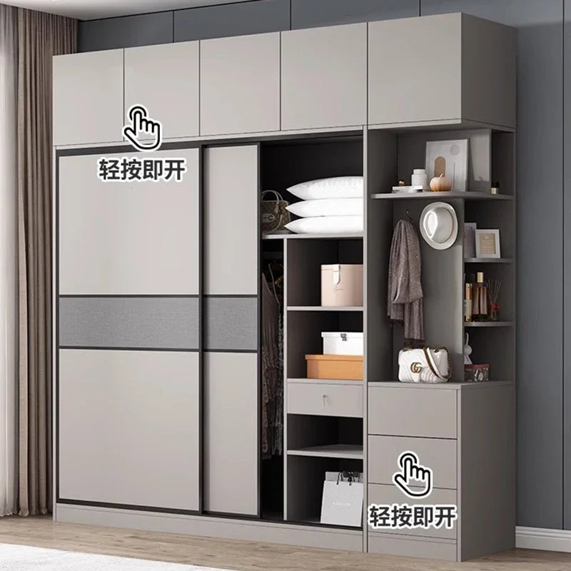 Space Saver Wardrobe Sliding Door Individual Divider Design Luxury Closet Girls Bedroom Drawers Armario De Ropa Household Items