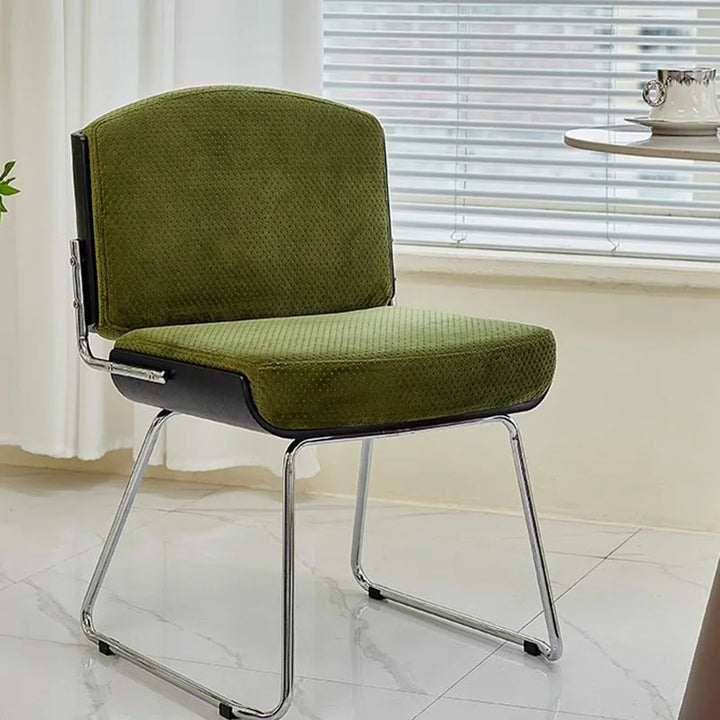 Retro Luxury Backrest Dining Chair Simple Modern Leisure Chair Bedroom Soft Bag Dressing Stool Cadeira 접이식 의자 Home Furniture AA