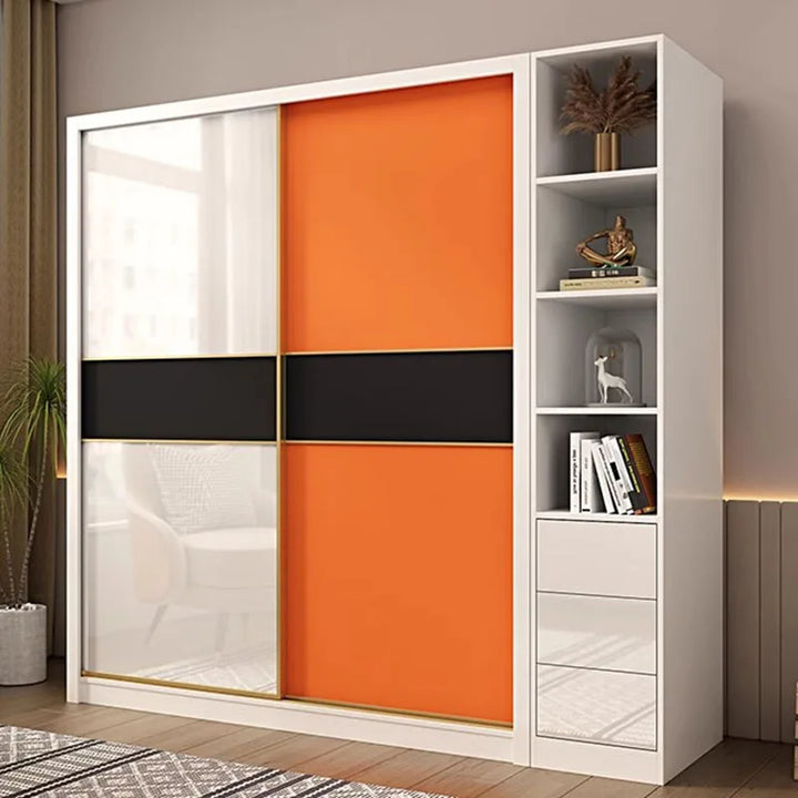 Wooden Nordic Wardrobe Bedroom Luxury Storage Organizer Wardrobe Free Shipping Guarda Roupa Portatil Space Saving Furniture