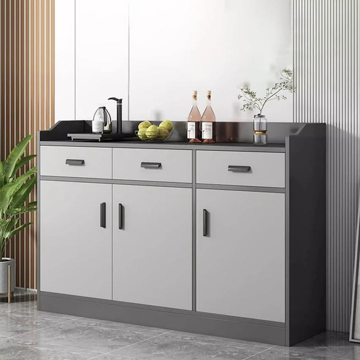 Minimalist Storage Cabinet Grey Handles Simple Living Room Cabinets Multipurpose Aesthetic Szafki Do Salonu Nordic Furniture