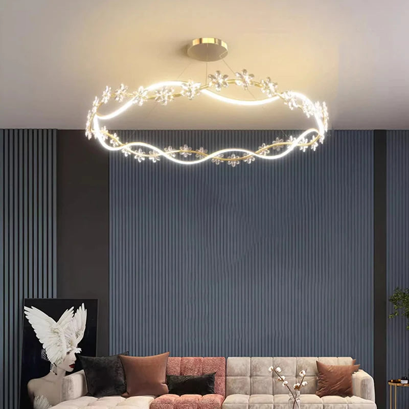 Modern light luxury Dining room chandelier lighting Ceiling lamps hanging light led chandeliers for the living room indoor light