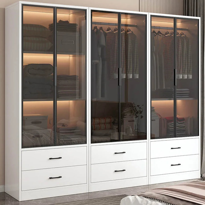 Simple Nordic Wardrobes Modern Display Luxury Free Shipping Mobile Cabinets Organizer Apartment Armario De Ropa Home Furniture