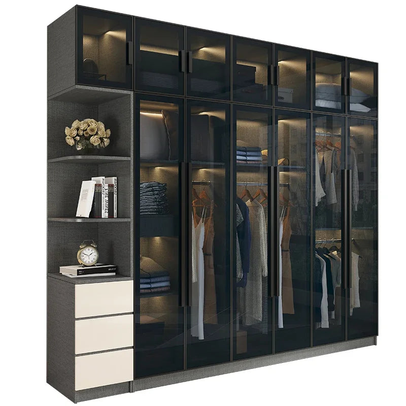 Modern Wardrobe Underwear Design Living Room Cafe Bar Corner Multifunctional Drawer Closet Salon Guardaropa Wooden Furniture