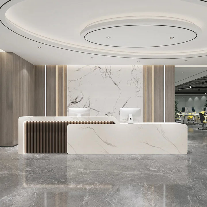 Shop Lectern Reception Desk Salon Restaurant Modern Advisory Barbershop Store Reception Desk Check Out Recepcja Luxury Furniture