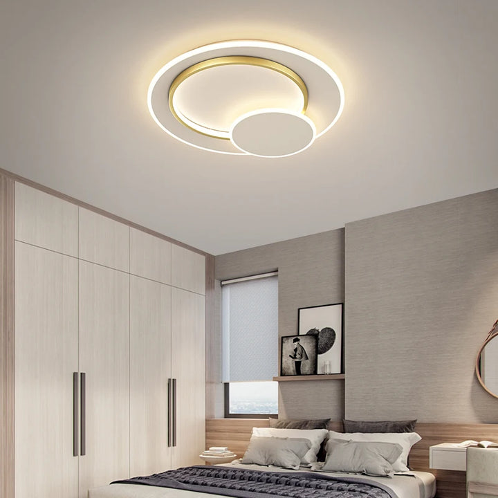 Circular Chandelier Modern Lights Bedroom Dining Living Room Kitchen Lamp Indoor Lighting Hanging Lamps For Ceiling Room Decor