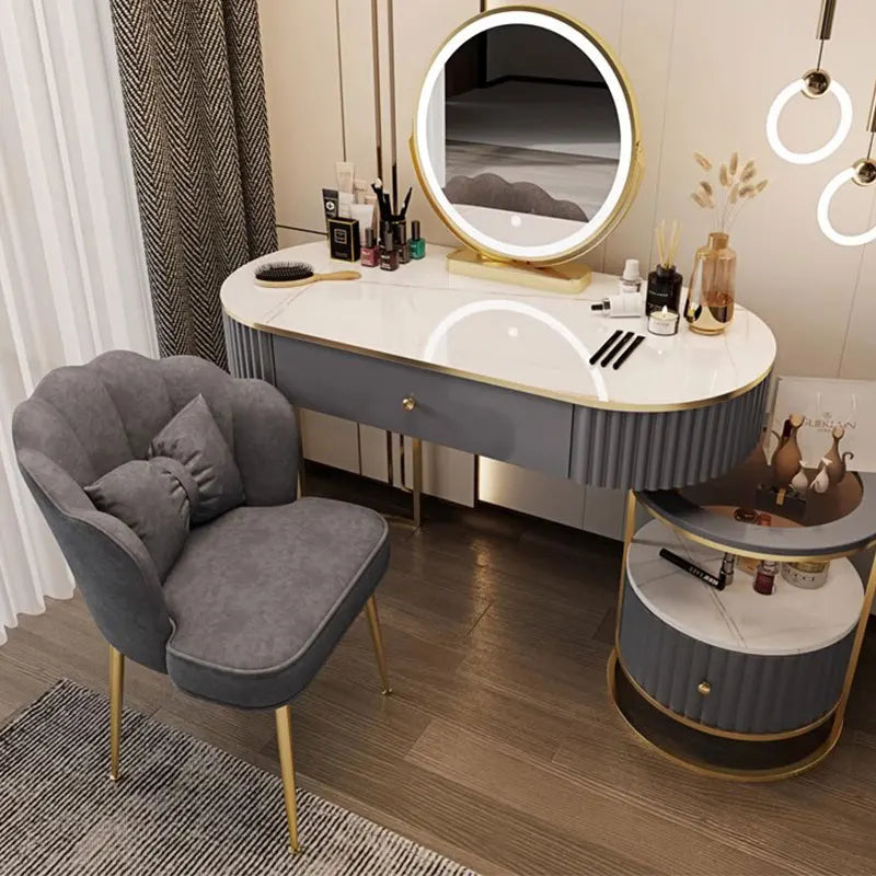 Girl Kids Mirror Dressing Table Nordic Items Make Up Bedroom Vanity Dresser Mobile Women Penteadeiras De Maquiagem Furniture