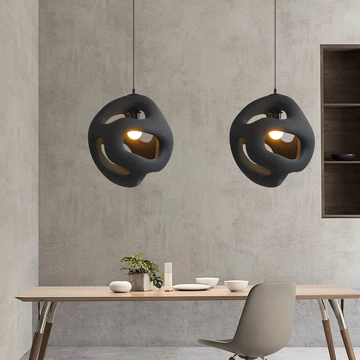 Japan Style Handmade Wabi Sabi Pendant Lights LED Restaurant Chandeliers Hanging Pendant Lamp Kitchen Island Cafe Art Suspension