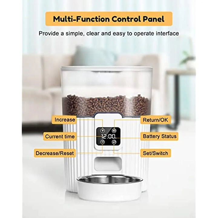 3.5L Automatic Pet Feeder Smart Food Dispenser For Cats Dogs Timer Stainless Steel Bowl Auto Dog Cat Pet Feeding Pet Supplies