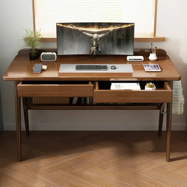 Wood Secretaire Office Desks Study Bedroom Simplicity Write Office Desks Computer Modern Bureaux Meuble Work Furniture QF50OD