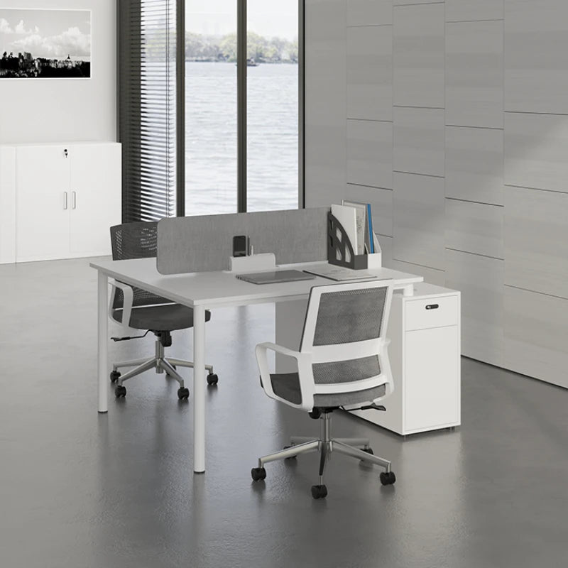 Standing Computer Work Desk Reception Study Modern Staff Work Desk Gadgets Single Scrivania Angolare Work Furniture HD50WD