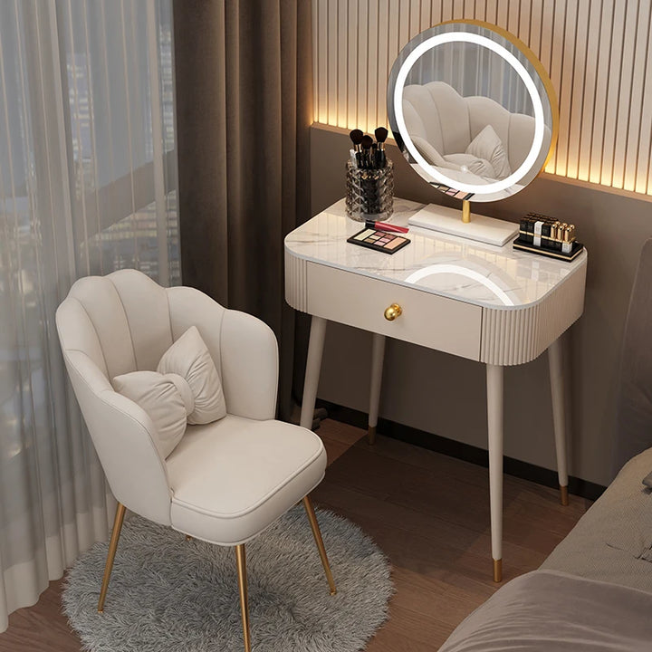 Talian Expression Trendy Makeup Tables Women Gorgeous High-end Slate Makeup Vanity Originality Retro Coiffeuse Home Furniture