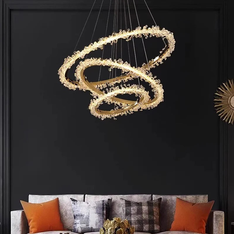 Modern crystal chandeliers indoor lighting Ceiling lamp hanging lights led chandeliers for the living room indoor lighting