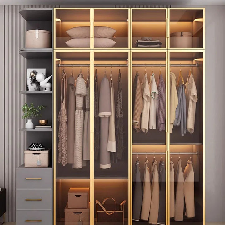 Modular Wardrobes Rack Display Standing Living Room Closet Organizer Drawers Clothes Guarda Roupa Portatil Salon Furniture