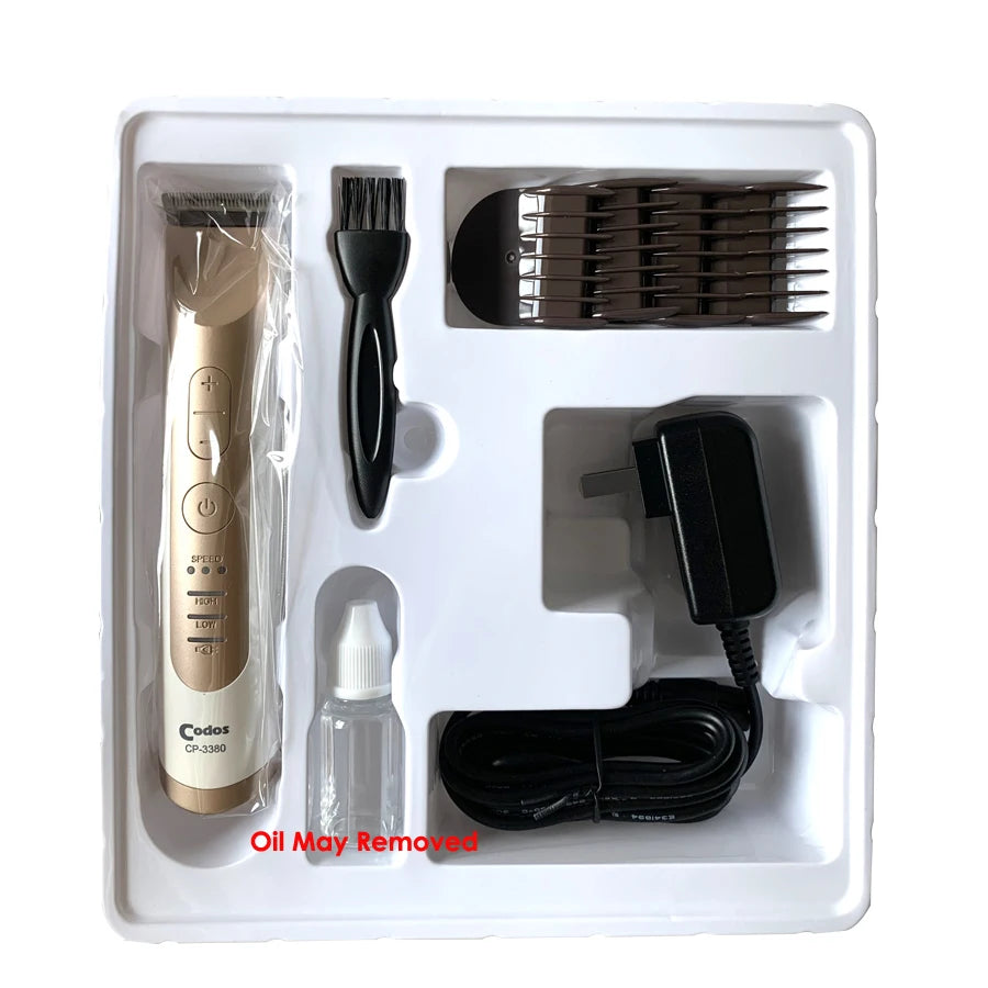 Codos CP3380 Pet Clipper Professional Electric Dog Grooming Haircut Cat Shaver Machine Steel Cutter Rechargeable Dog Clipper