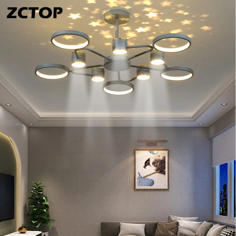 Modern LED Chandeliers Ceiling Lighting Fixtures For Living Room Bedroom Dining Room Kitchen Hanging Lamps Home Lamps Chandelier