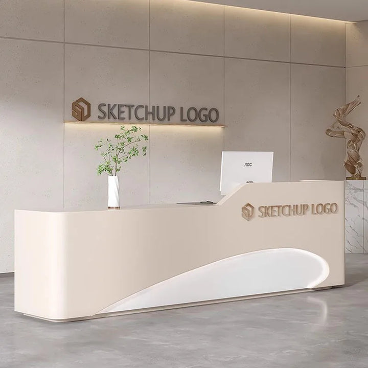 Modern Futuristic Reception Desks Service European Lectern Corner Checkout Reception Desks Club Escritorio Luxury Furniture