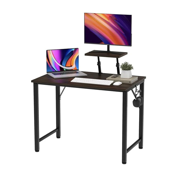 Computer Desk Modern Design Bedroom Laptop Corner Table Office Desk With 1 Monitor Stands Writing Gaming Table For Home Office