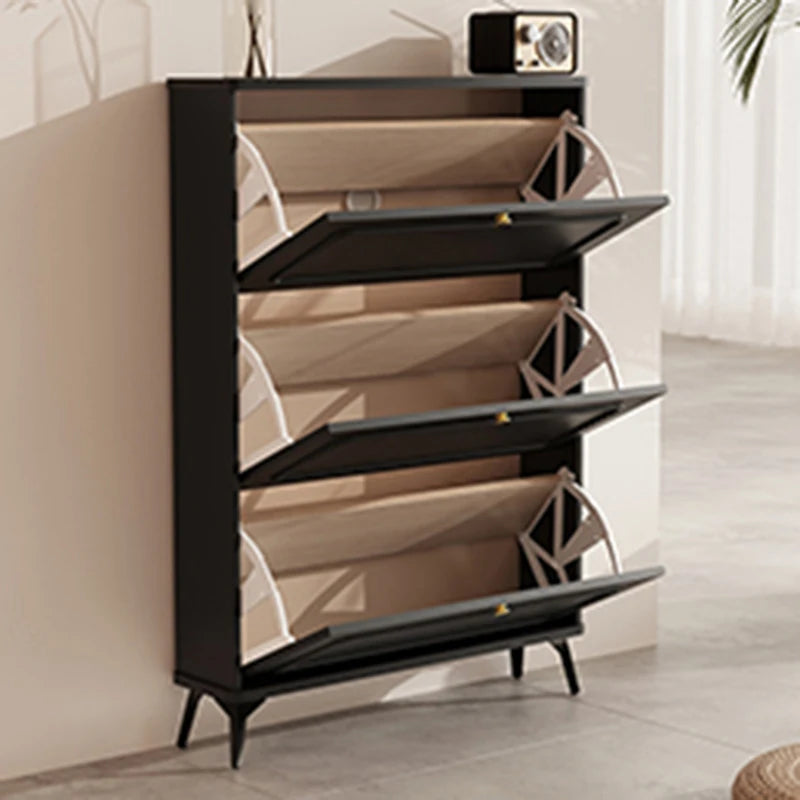 Modern Wooden Shoe Rack Cabinet Storage Unit Shoe Rack Black Small Nordic Muebles Recibidores De Entrada Entrance Hall Furniture