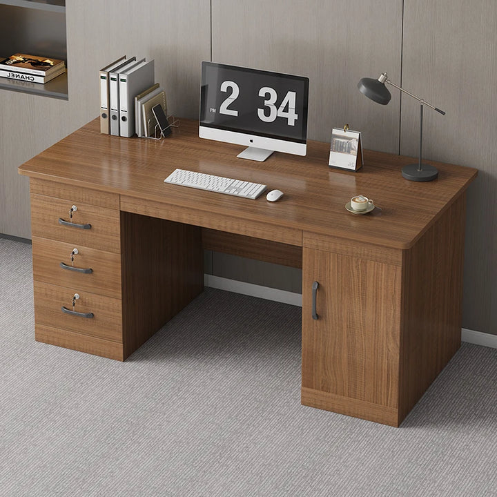 Drawers Computer Office Desk Single Secretaire Bedroom Simplicity Office Desk Modern Staff Bureaux Meuble Work Furniture QF50OD