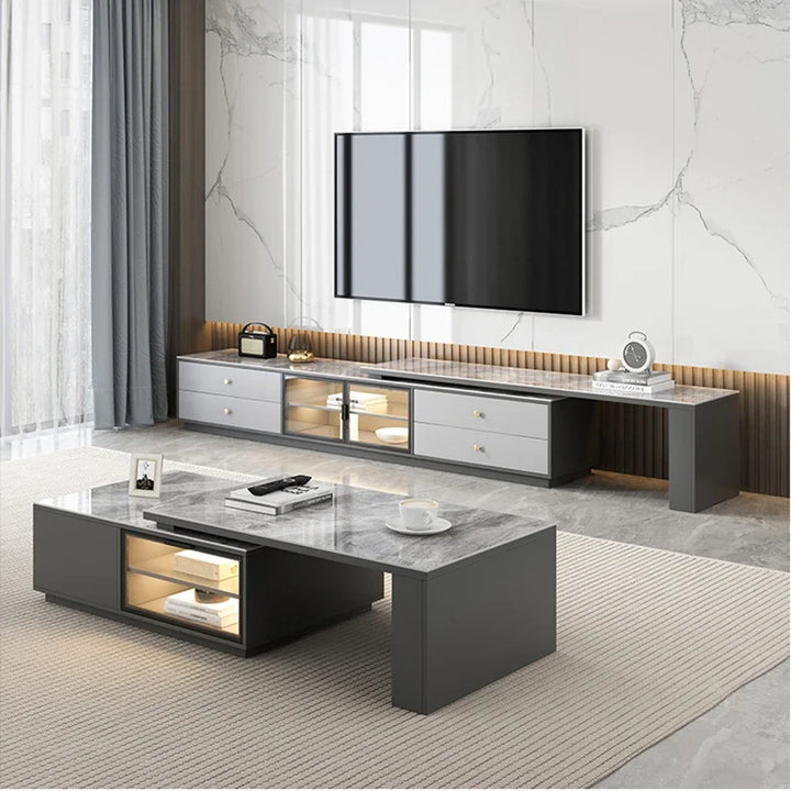 Display Entertainment Tv Stands Floor Led Universal Dinning Office Unit Metal Tv Table Coffee Glass Soportes De Luxury Furniture