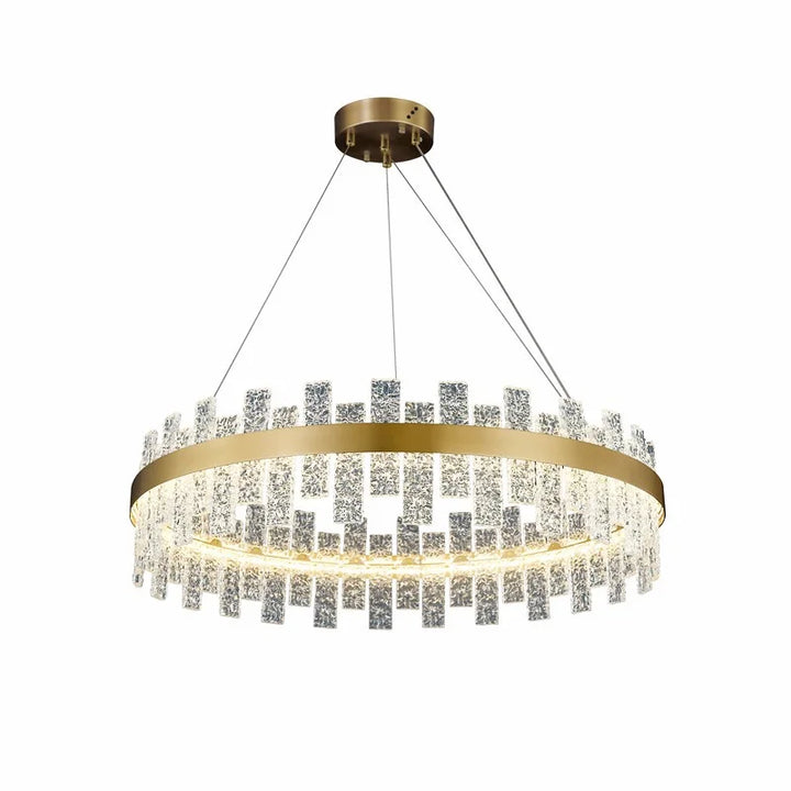 2022 Luxury Ceiling Chandeliers Minimalist LED Lights Nordic Round Crystal Lamp Fixture For Kitchen Dining Living Room Bedroom