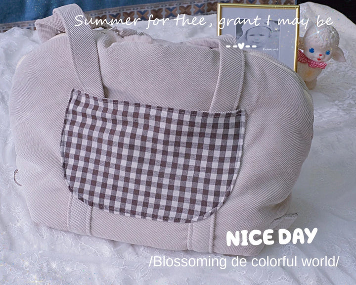 Handmade luxury pet dog carrier bag Teddy York summer autumn winter nest  Go out  Thickened fleece warm Dog accessories