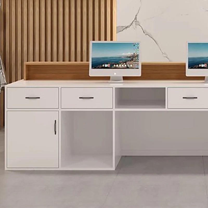 Nordic Stylish Reception Desks Retro Checkout Design Hotel Reception Desks Creativity Corner Mostrador Commercial Furniture