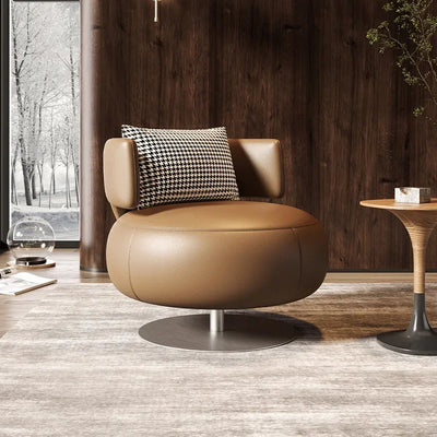 Luxury Single Sofa Chair Rotatable Living Room Balcony Lounge Swivel Business Sofa Chair Reception Luxury Divano Home Furniture