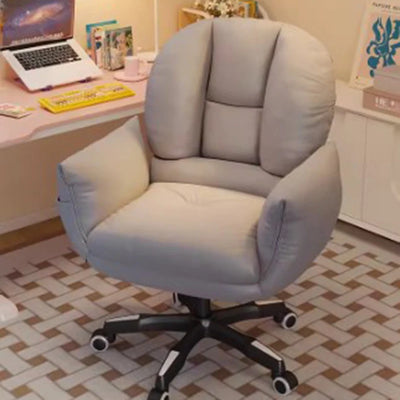 Back Rest White Office Chair Nordic Fancy Design Rotating Cheap Office Chair Upgrade Girl Cadeiras De Escritorio Furniture