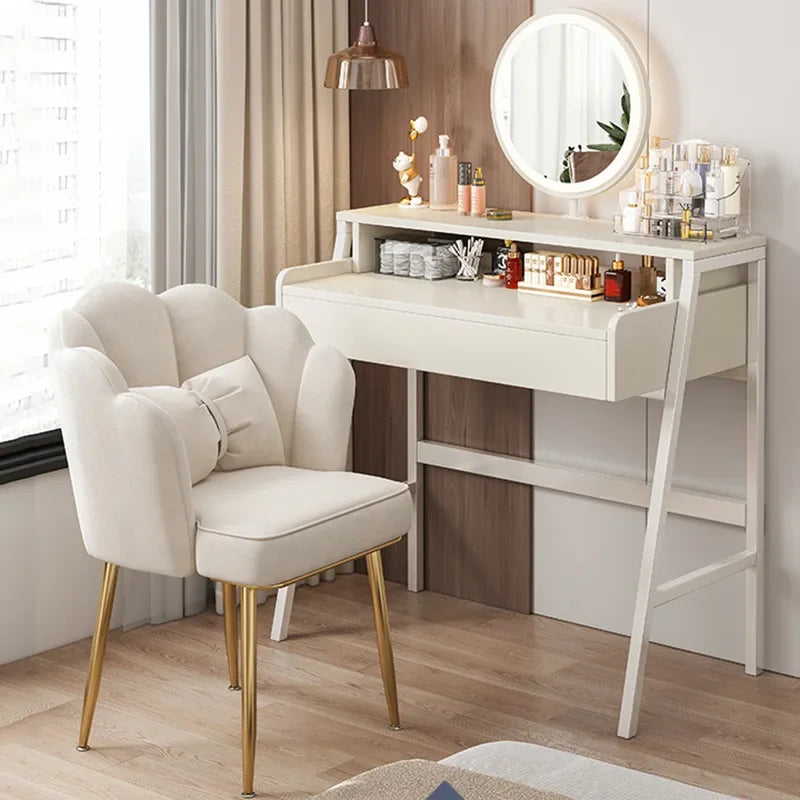 Vanity Drawer Dressing Table Mobile Cabinets Accessory Mirror Computer Light Dressing Table Luxury Toaletka Modern Furniture