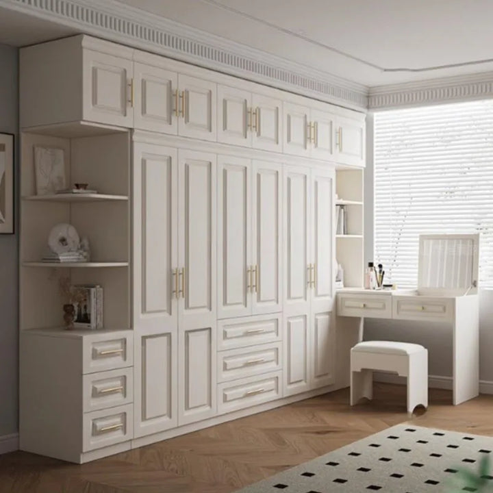 Full Size Bedroom Wardrobe Storage Drawer Nordic Doors Wooden Wardrobe Closet Systems Apartment Quarda Roupas Home Furniture