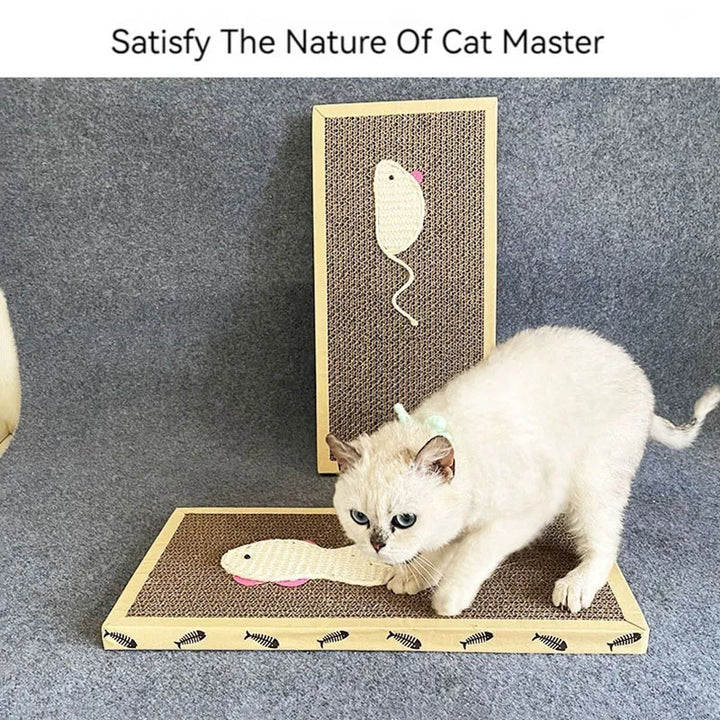 Pet Cat Scratching Board Cardboard Mat Scraper Toys for Cat Scratcher Corrugated Cardboard Grinding Claw Accessories Supplies