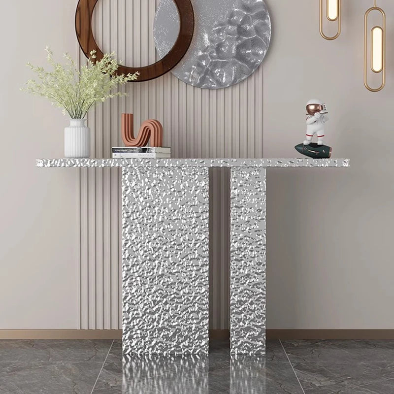 Nordic Corner Living Room Table Silver Console Classic Vertical Garden Table Nordic Mini Tisch Wohnzimer Hallway Furniture