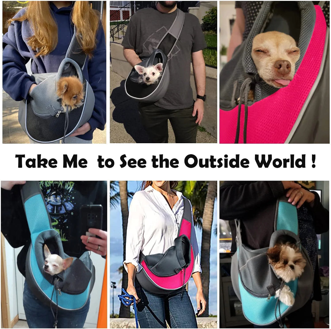 Luxury Pet Carrier Bag Backpack Breathable Oxford Cloth Shoulder Handbag For Cat Small Dogs Travel Crossbody Bag Pet Supplies