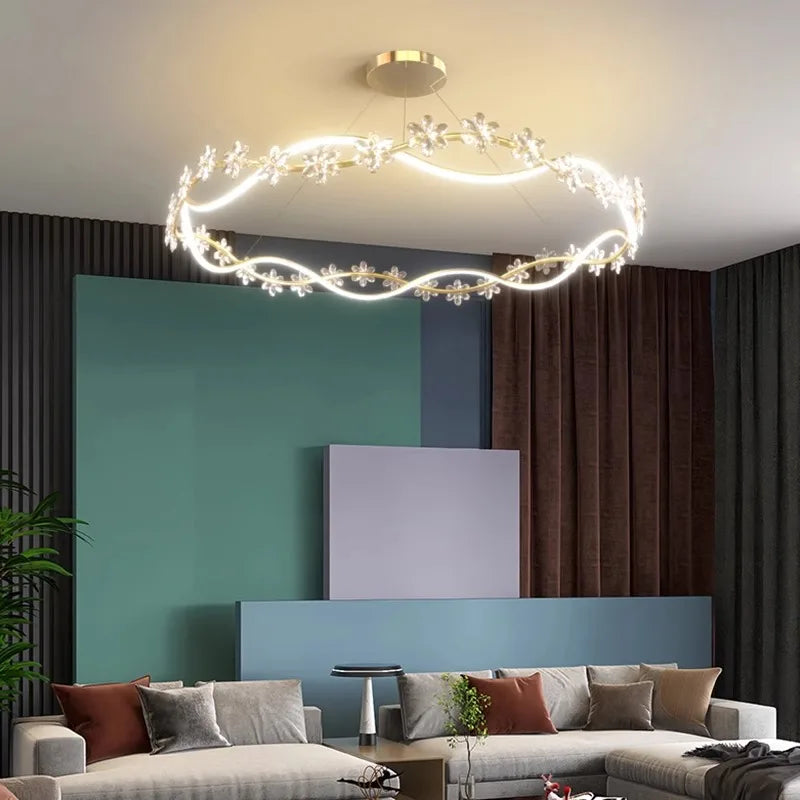 Modern light luxury Dining room chandelier lighting Ceiling lamps hanging light led chandeliers for the living room indoor light