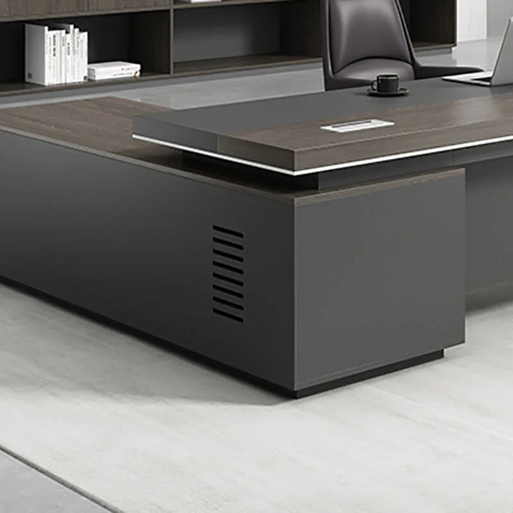 Writing Office Table Study Desk Reception Lap Gaming Desk Storage Executive Black Escritorios De Ordenador Office Furniture