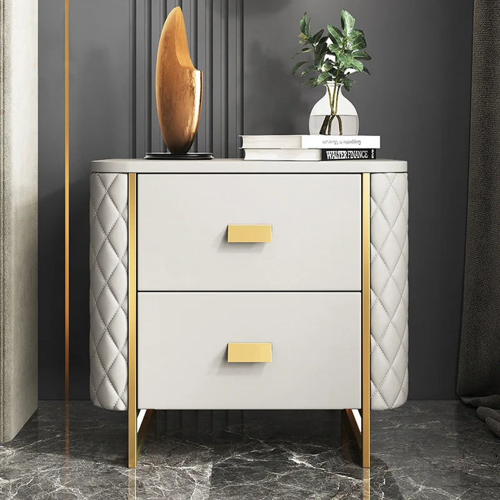 Dressing Luxury Bedside Table Auxiliary White Narrow Created Bedside Table Vanity Drawers Mesita Noche Furniture for Room GG