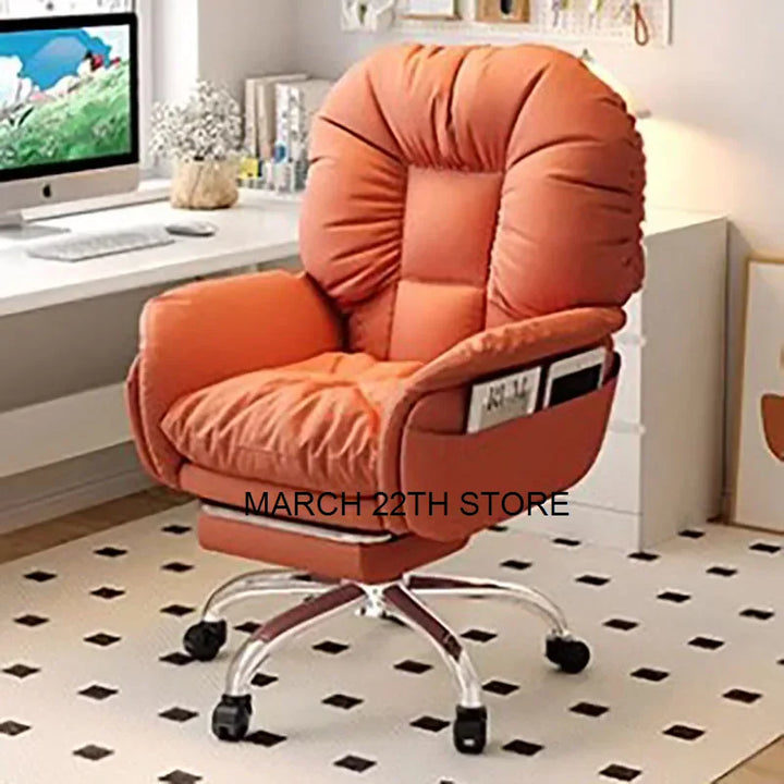 Luxury Computer Office Chair Ergonomic Cushion Mobile Glides Office Chairs Height Extender Cadeira Gamer Garden Furniture Sets