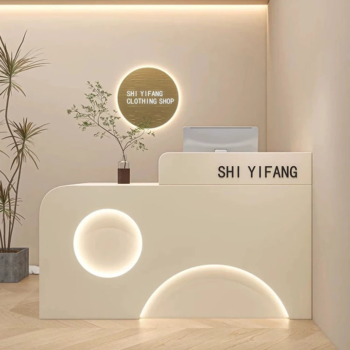 Minimalist Reception Desks Clothing Store Cashier Barber Shop Counter Beauty Salon Stockescritorios Beauty Salon Furniture