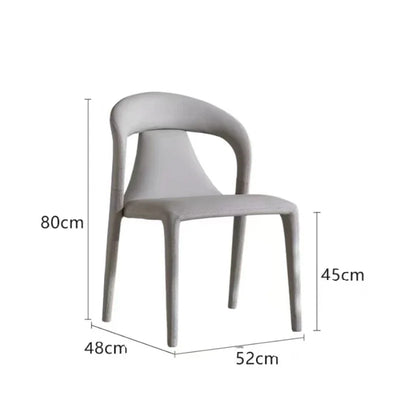 Minimalism Design Dining Chairs Italian Northern Europe Household Light Luxury Reception Dining Chairs Muebles Furniture QF50DC