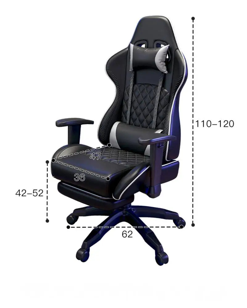 의자 Home Comfort Sedentary Gamer Chair,Office PVC Leather Chair,Leisure Lazy Sofa Chair,Can Lie E-Sports Computer Gaming Chair